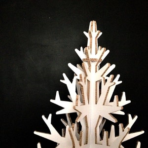 Scandinavian minimalist white artificial Christmas tree 90cm/2,95ft image 3