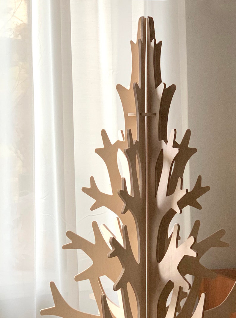 Beautiful plywood Christmas Tree template cnc route file cnc Etsy