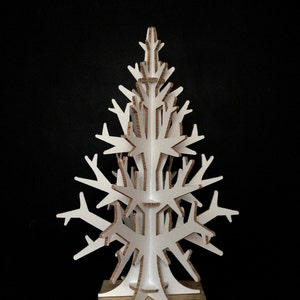 Scandinavian minimalist white artificial Christmas tree 90cm/2,95ft image 4