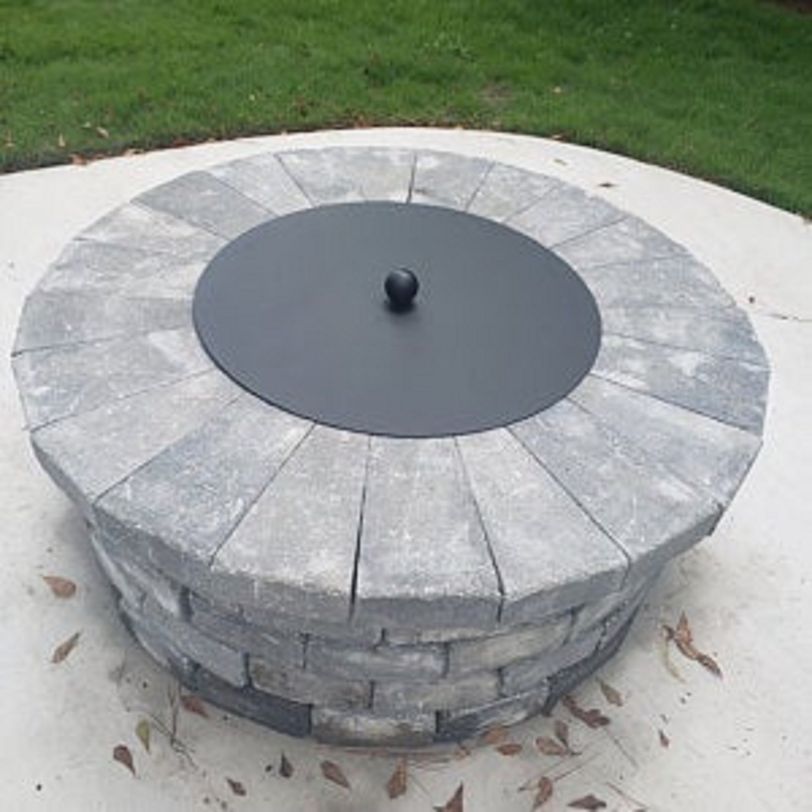 Fire Pit lid 163/8 outer diameter. 11/2 Etsy