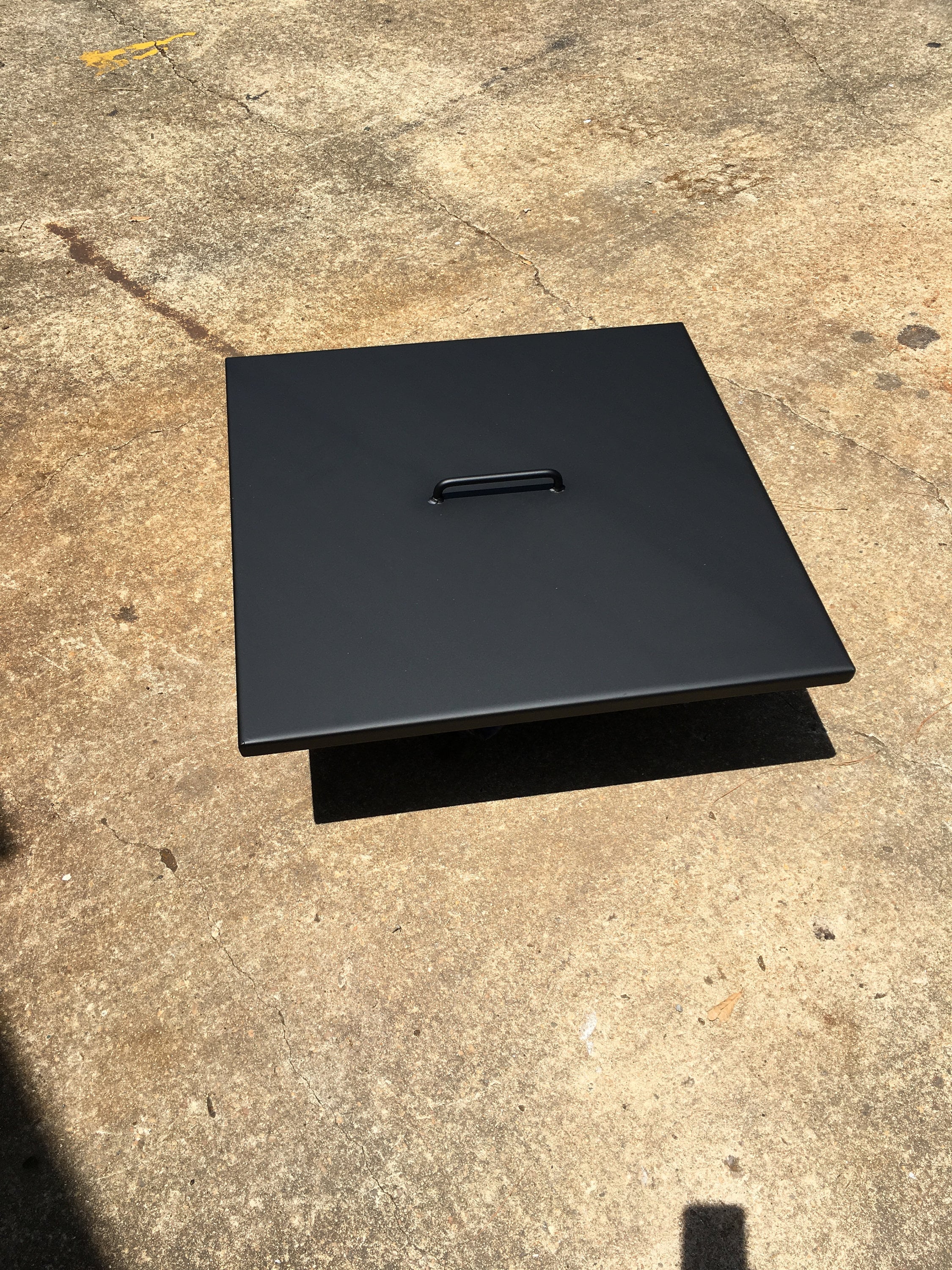 Square fire pit lid 38x 38 inside dimensions with Etsy