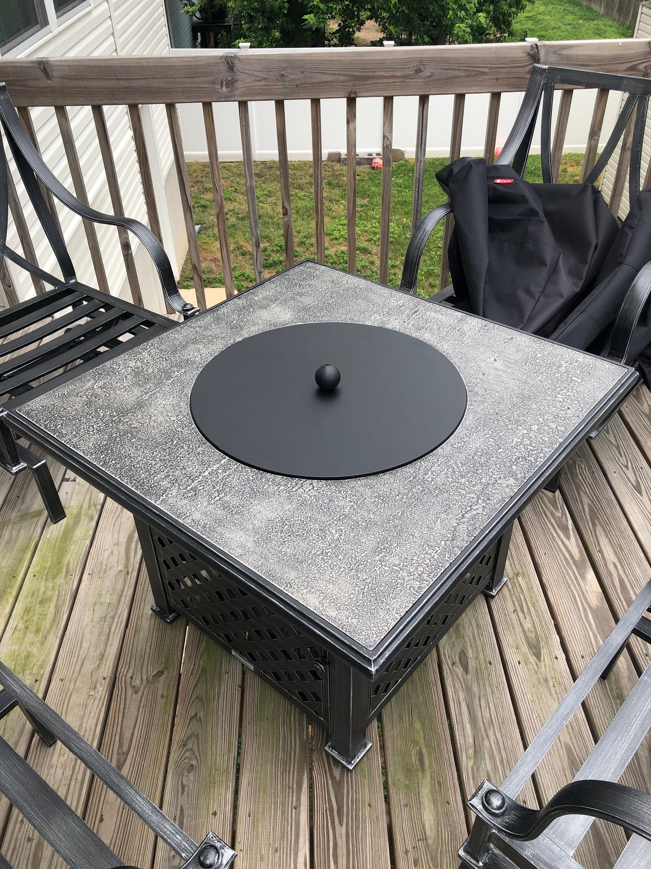 Round Fire Pit lid Select your outer diameter from 18 Etsy