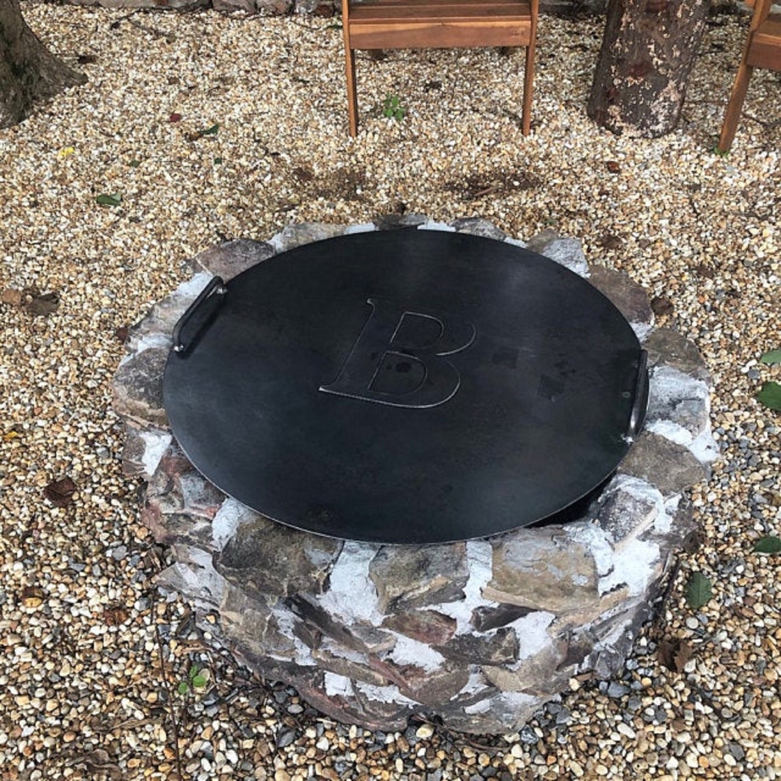 Fire Pit Lid 37 Outer Diameter. 10 Letter and 2 Etsy UK