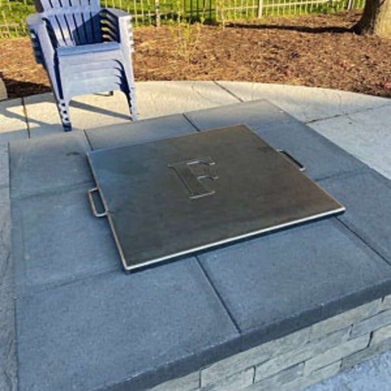 Fire Pit lid 30 sq Painted fits on a pit 30 x Etsy