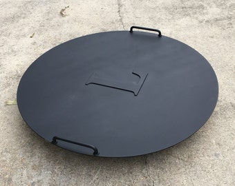 Metal Fire Pit Cover, 48 Round Metal Fire Pit Cover