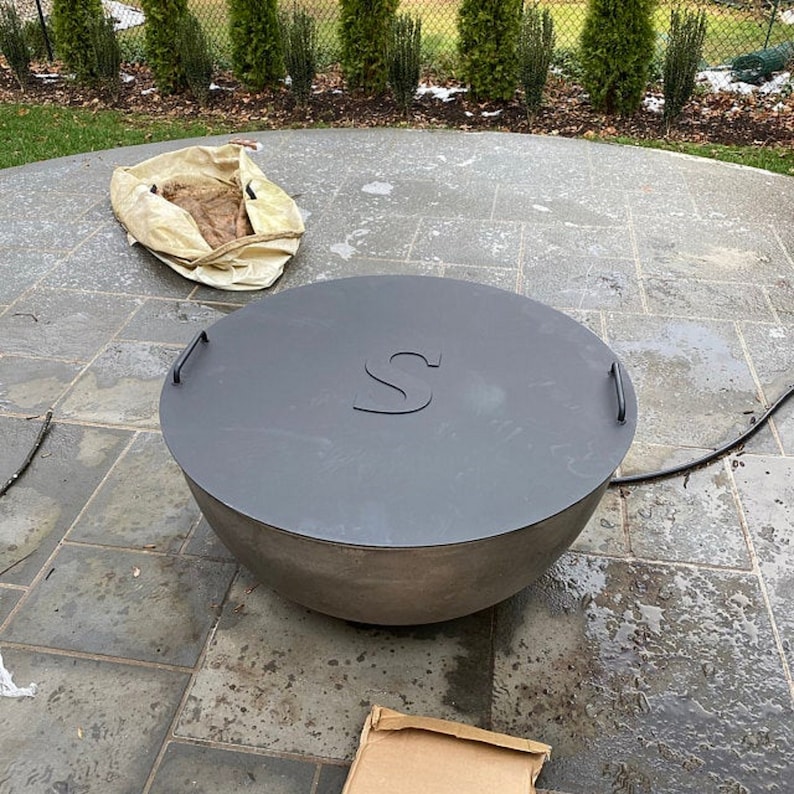 Fire Pit lid 42 outer diameter. 10 letter and 2 Etsy