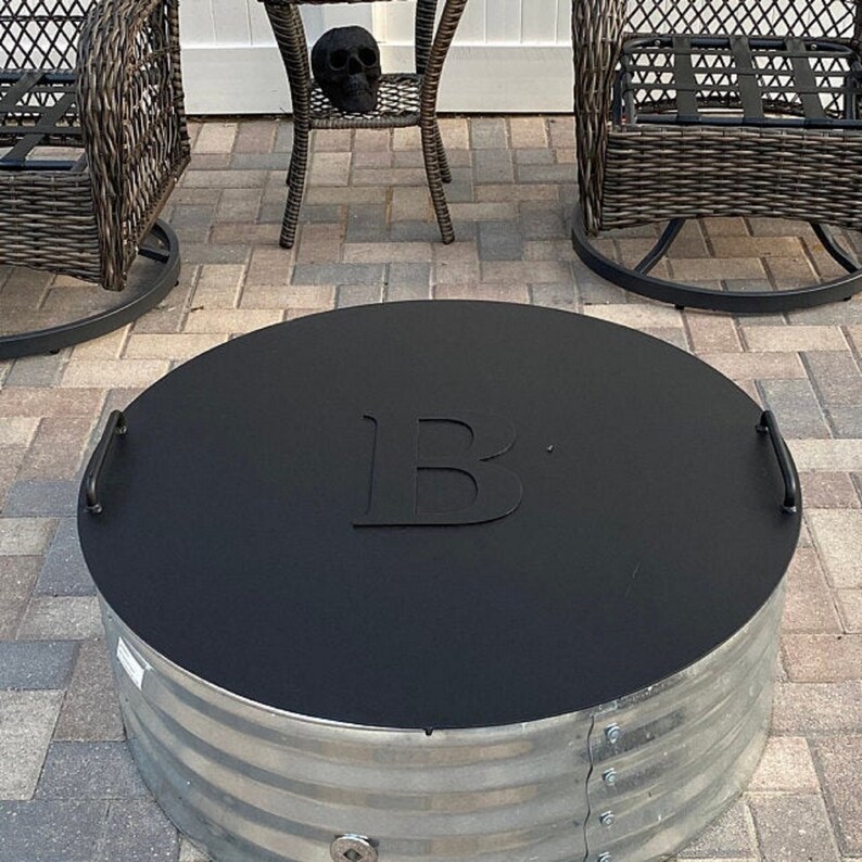 Fire Pit Lid 33.5 Outer Diameter. 10 Letter and 2 Etsy
