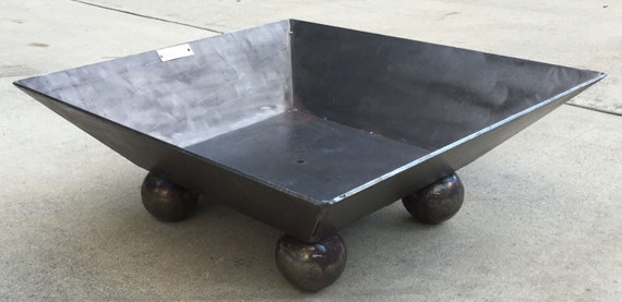 New 26 Square Fire Pit Solid Steel Wood Stove Usa Etsy