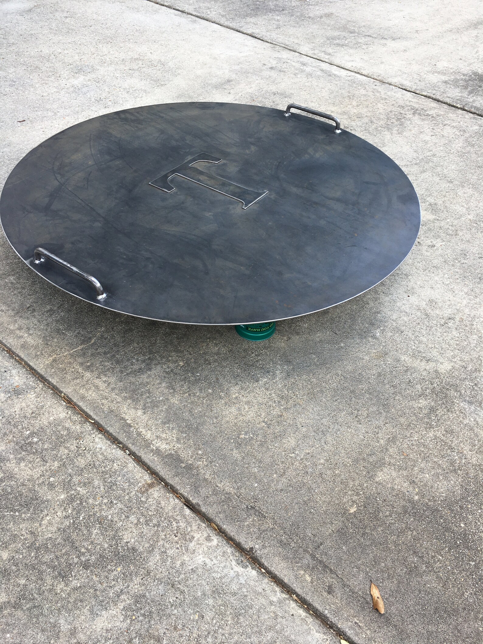 Fire Pit lid 36 outer diameter. 10 letter and 2 Etsy
