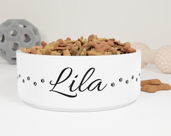 CREATE A TAILORED Dining Experience With Our Personalized Pet Bowl - Let Your Pet Dine In Style - Custom Name Design For A Special Touch