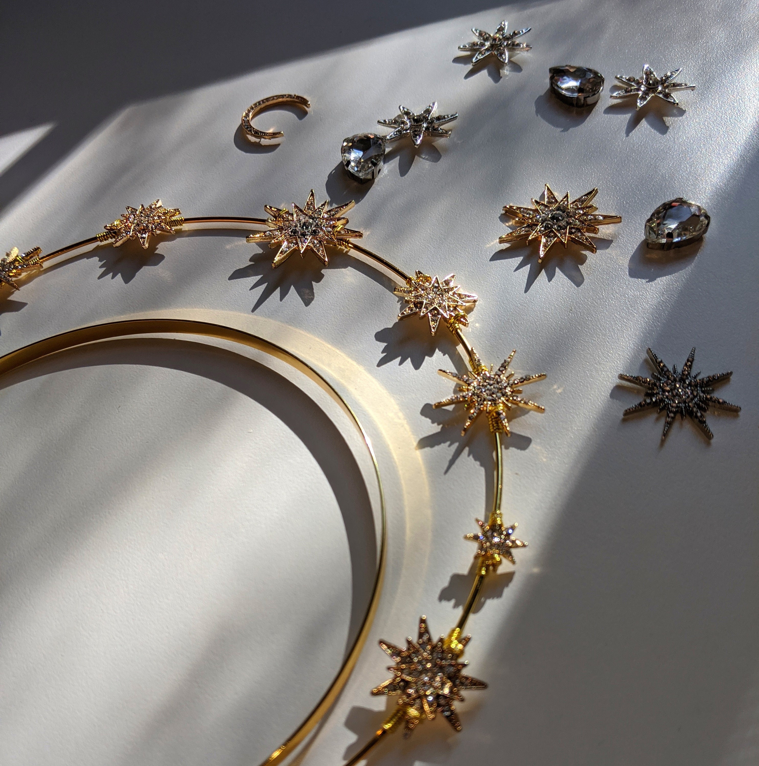 Golden Astronomer, Gold Star Halo, Headband, Mary Hairband  display picture 2