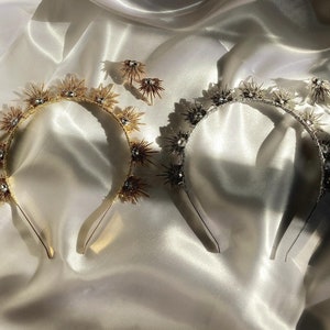 Daphne Tiara Silver, Gatsby Art Deco Headband, Geometric Sparky ...