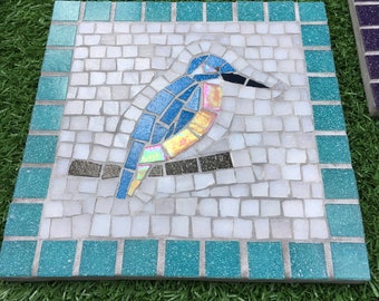 Kingfisher, Mosaic Kit, Crafts, Home Decor