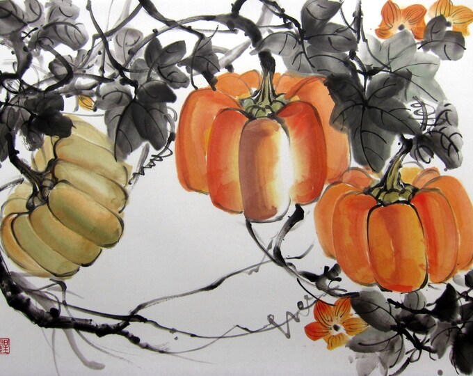 Ink Painting Japanese Art Ink Art Asian Art Rice Paper Etsy