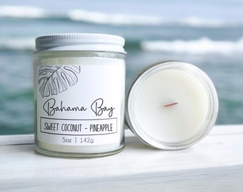 Bahama Bay Candle - Sweet Coconut Pineapple - 5oz, 1oz, room spray, wax melts - bulk candles