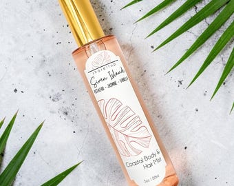 Siren Island Body Mist | Pistachio Jasmine Vanilla Coastal Fragrance (3 oz)