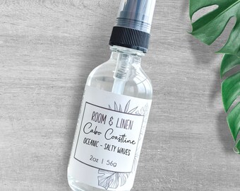 Cabo Coastline Room + Linen Spray | Coastal Home Fragrance | 2 oz Travel scent | Beach House Air Mist