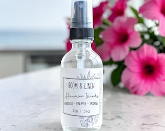 Hawaiian Islands Room + Linen Spray | Home Fragrance | 2 oz Glass Bottle