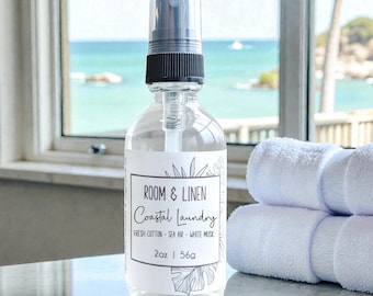 Coastal Laundry Room + Linen Spray | Home Fragrance | 2 oz Travel scent