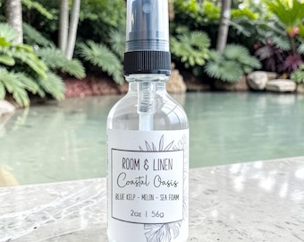 Coastal Oasis Room + Linen Spray | Home Fragrance | 2 oz Travel scent