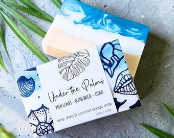 Under the Palms Soap Bar: Shea, Aloe & Coconut Mango Oils