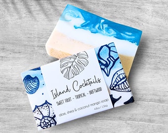 Island Cocktails Soap Bar: Tropical Beach Spa Gift