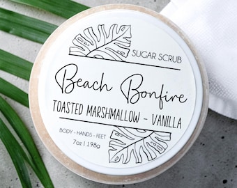 Beach Bonfire Sugar Scrub | Self Care for Bath Scrubs and Relaxation | Gifts for Her