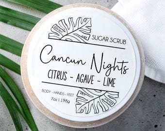 Cancun Nights Sugar Scrub | Self Care for Bath Scrubs and Relaxation | Gifts for Her