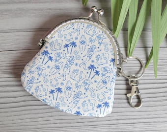 Coastal Cowgirl Kiss Claps Coin Purse and Key Chain - Gifts for Her