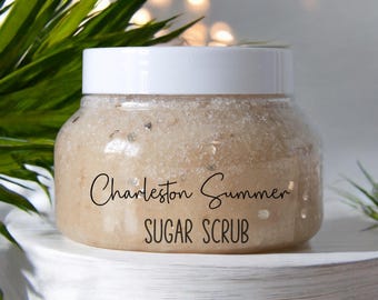 Charleston Summer Sugar Scrub | Self Care for Bath Scrubs and Relaxation | Gifts for Her