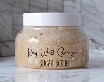 Key West Breeze Sugar Scrub: Coconut Oil Exfoliating Body Scrub