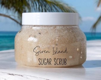 Siren Island Sugar Scrub | Self Care for Bath Scrubs and Relaxation | Gifts for Her
