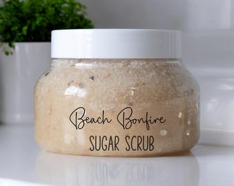 Beach Bonfire Sugar Scrub | Self Care for Bath Scrubs and Relaxation | Gifts for Her