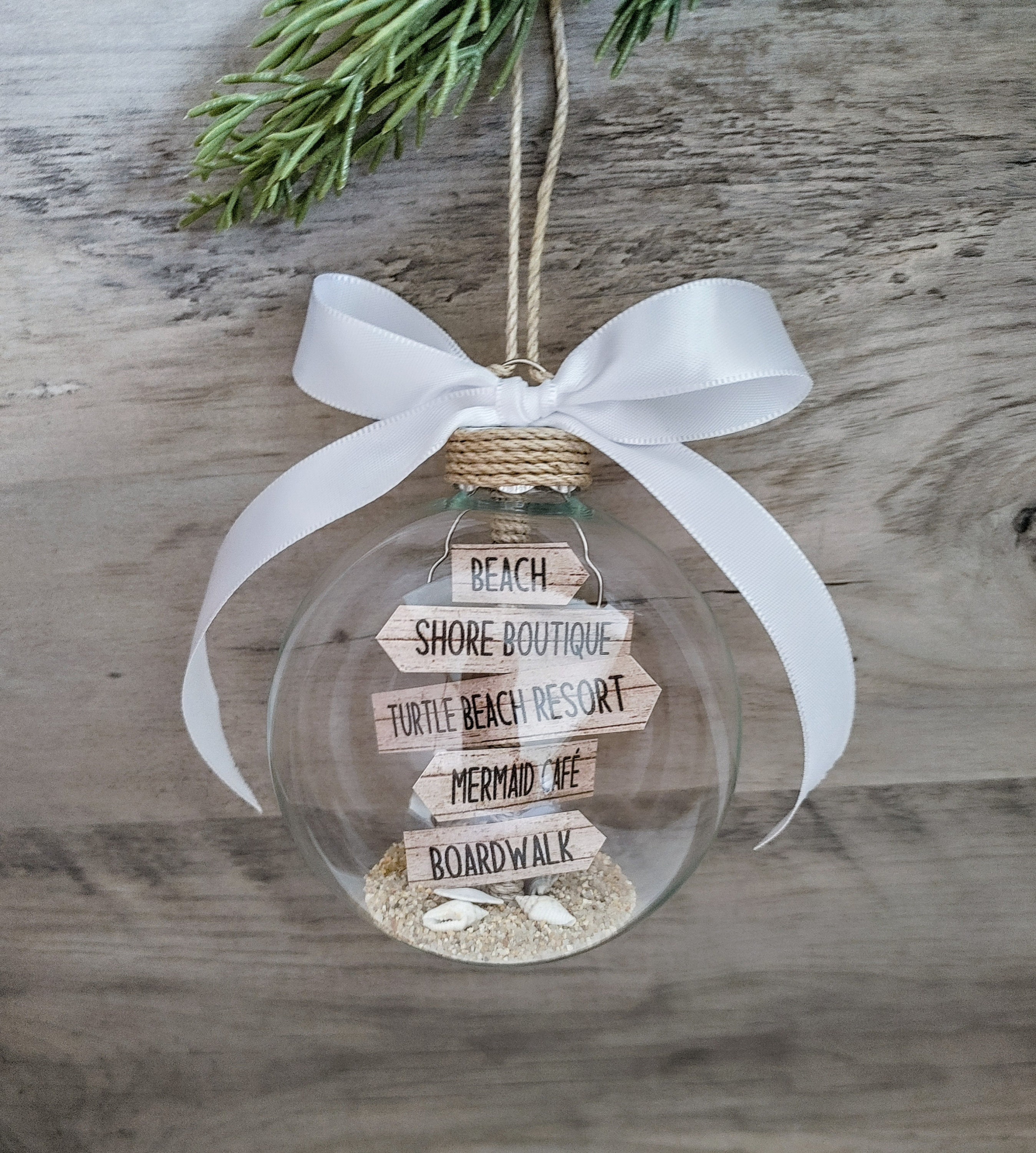 Beach Christmas Ornament PERSONALIZED Christmas Ornament New Etsy