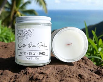 Costa Rica Trails – Bamboo • Orchid • Teakwood | Luxe Candle & Room Spray