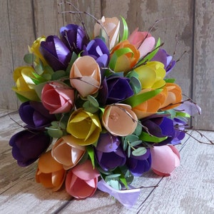 Bouquet di fiori di carta tulipano