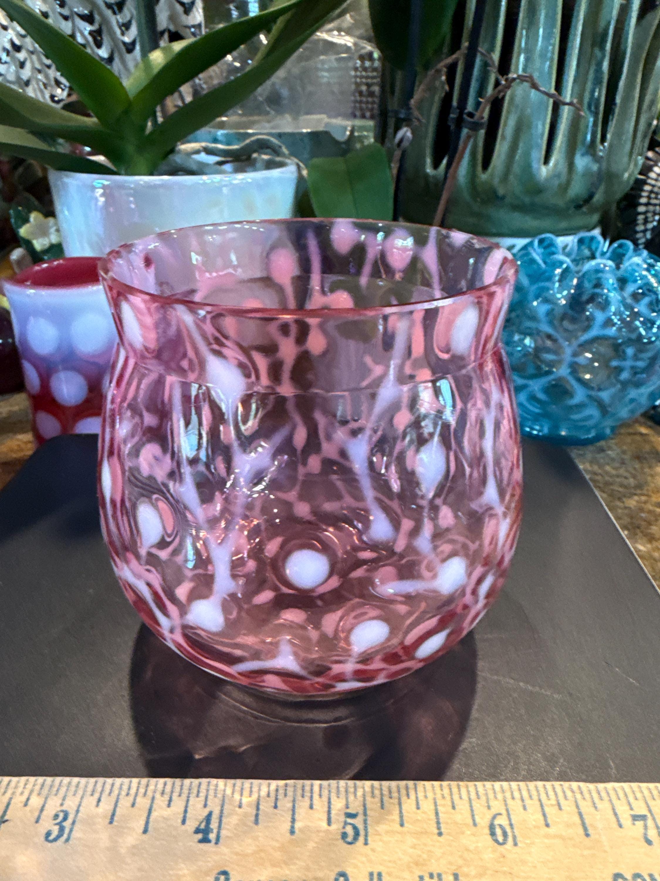 Fenton Glass Fern and Daisy - Etsy