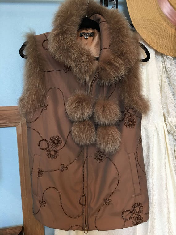 Fox Fur Ladies Vest size S like new