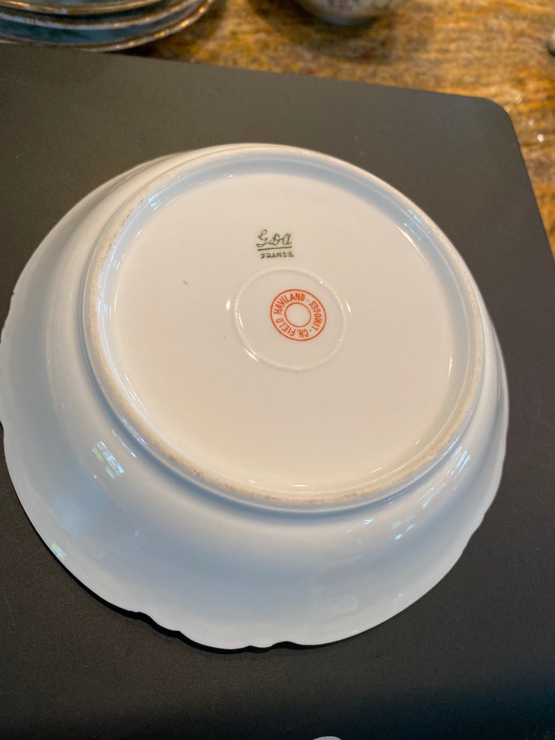 Haviland Limoges GDA Lavender Floral Fruit Bowl Vintage Etsy