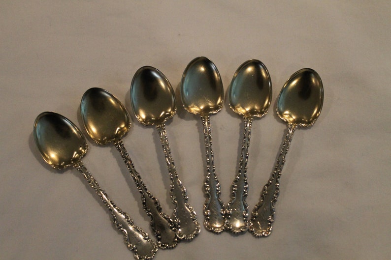 Sterling Silver Gorhamwhiting Louis XV 6 Ice Cream Spoons Etsy