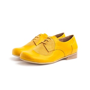 yellow brogues womens