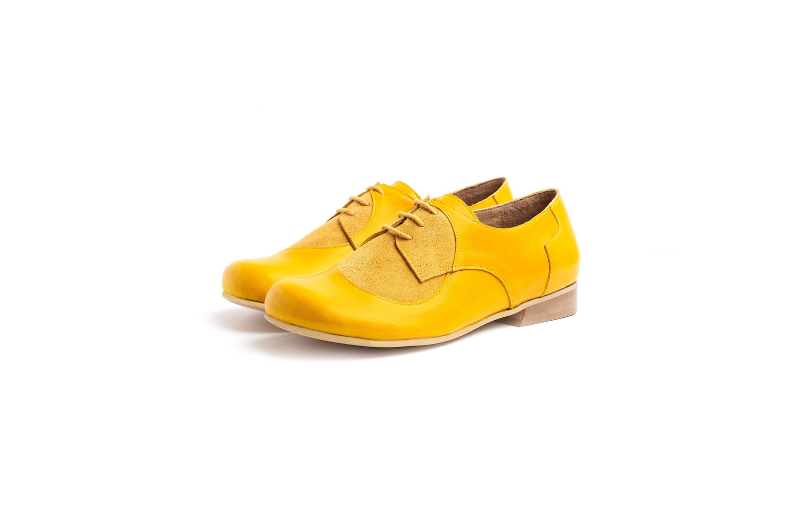 yellow womens flat shoes