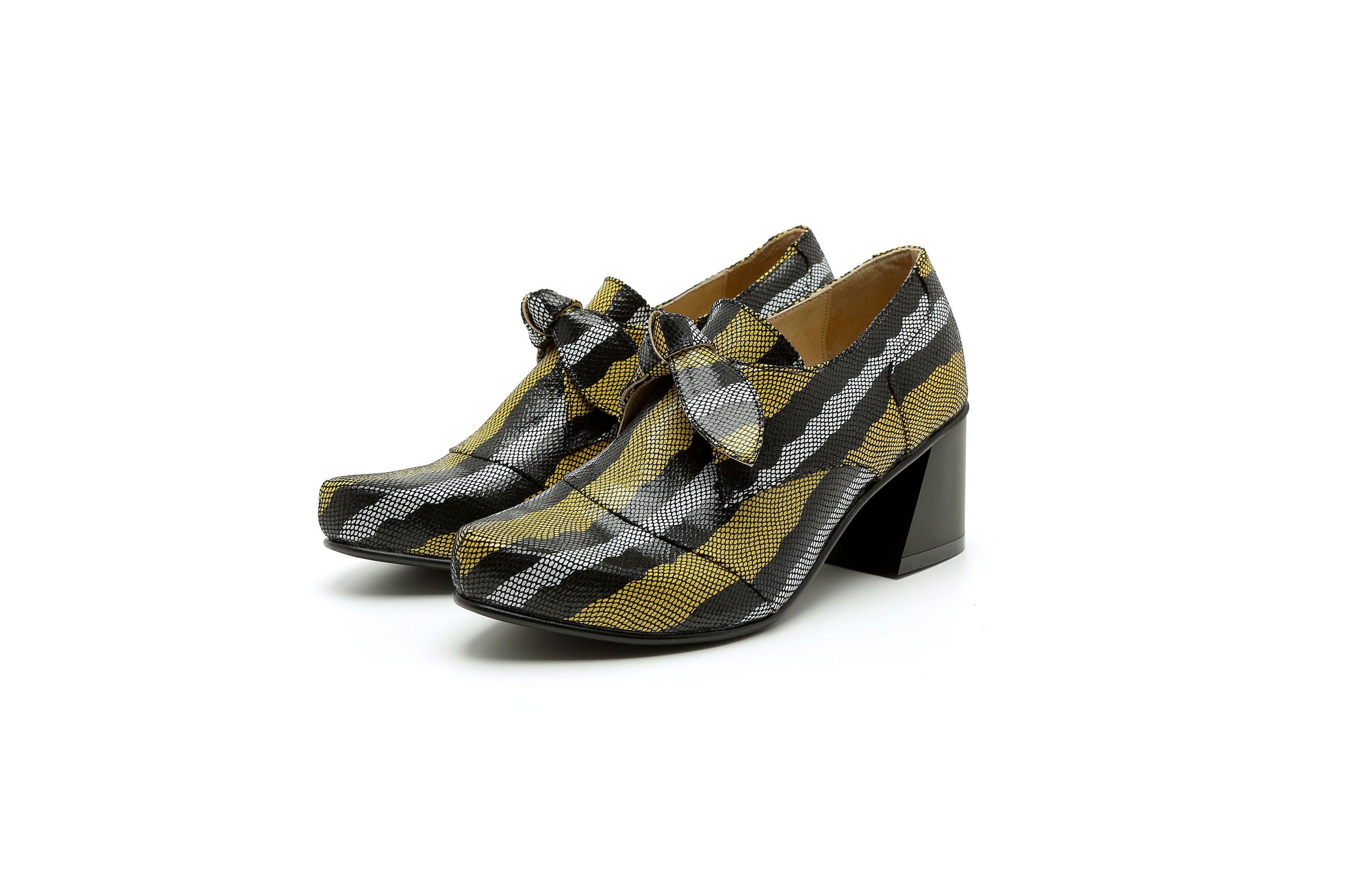 funky block heels