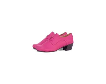 Handmade Pink Leather Shoes for Women - Etsy