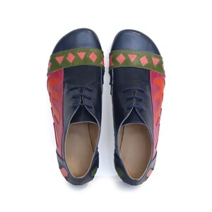 ADIKILAV Colorful Women's Shoes Matisse-Inspired Wearable Art Handmade Low heel Free Shipping image 2