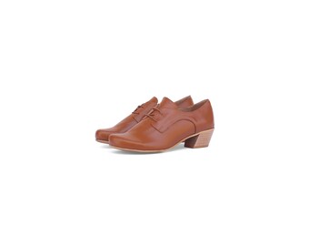 Handmade brown Leather Shoes for Women