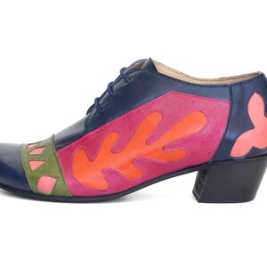 ADIKILAV Colorful Women's Shoes Matisse-Inspired Wearable Art Handmade Low heel Free Shipping image 3