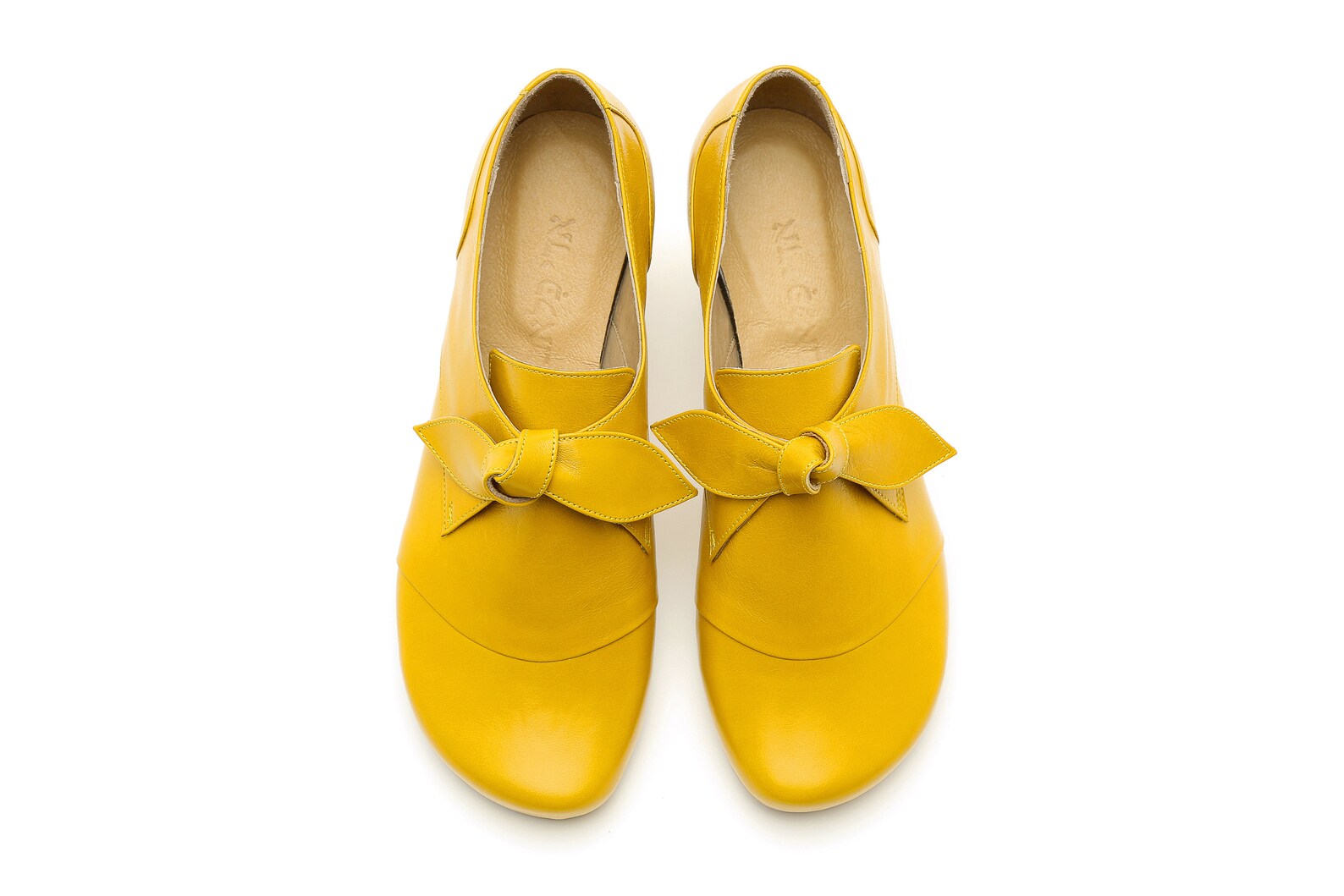 Women's shoes yellow leather shoes handmade Etsy