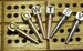 6-Personalized Custom Letter Or Initial Cribbage Board Pegs with 2- Each Gold, Silver & Antique White with Metal Pegs 