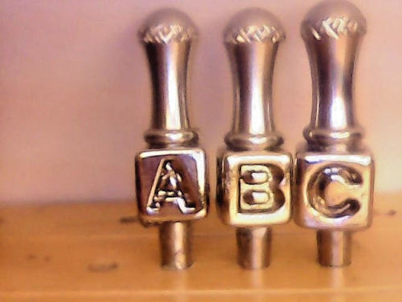 3 Personalized Metal Cribbage Pegs Silver Cube Lettersusa Etsy